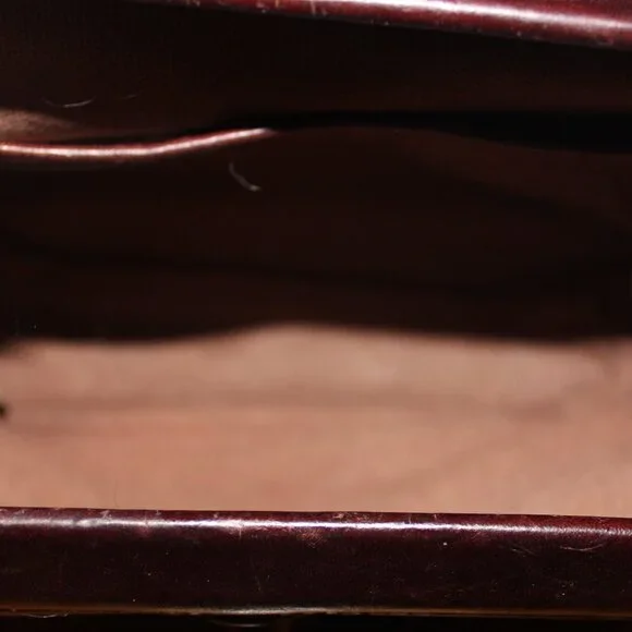 OLD TREND Vintage Leather Framed Satchel Handbag Crossbody Bag - Picture 10 of 11